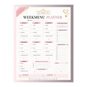 Weekmenu planner