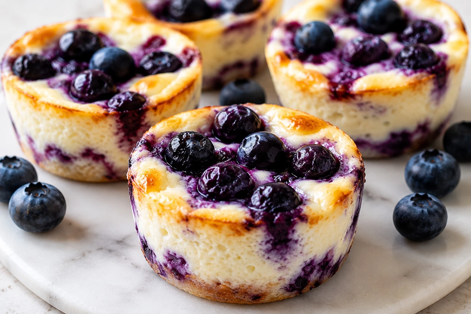 Eiwitrijke Blueberry Protein Cups