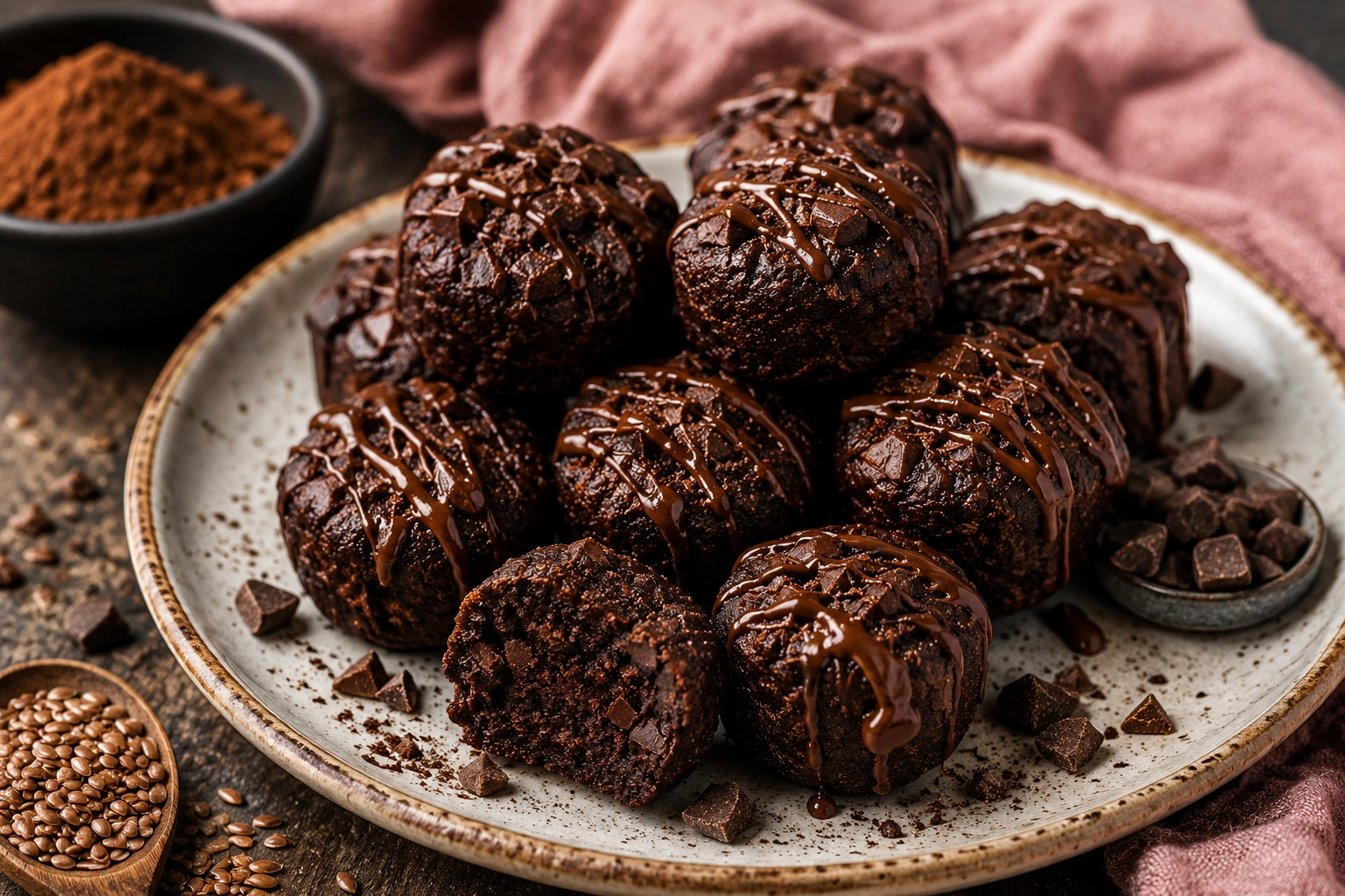 Eiwitrijke Chocolade Brownie Bites